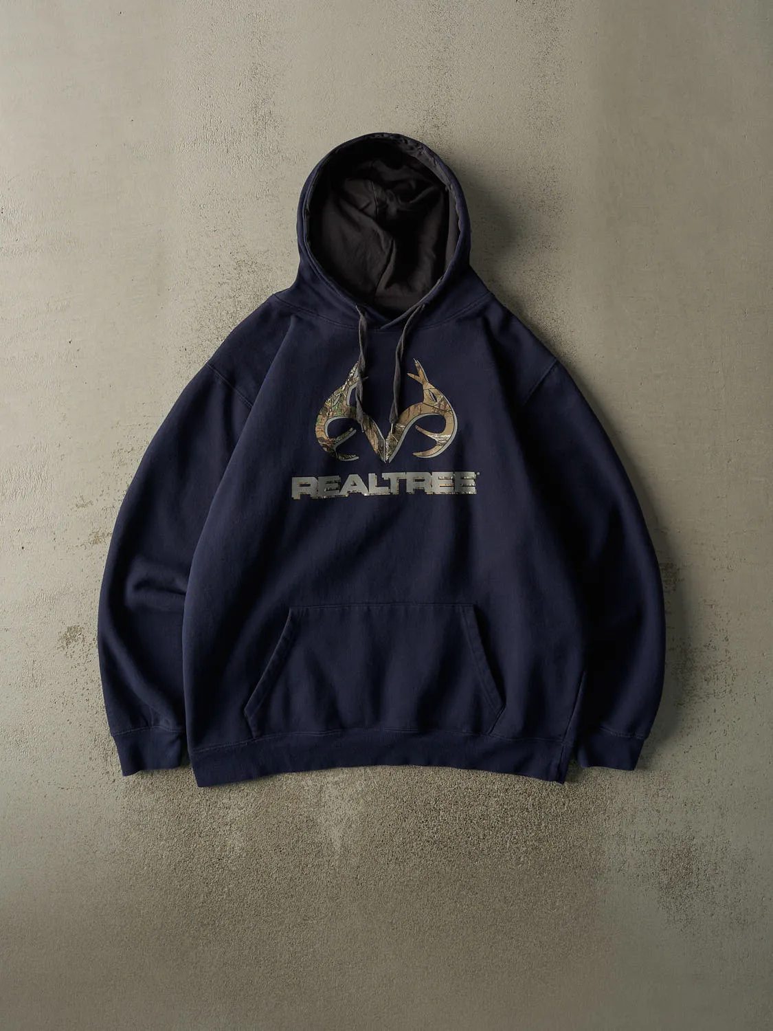 Vintage Y2K Navy Blue Realtree Hoodie (XL/XXL) sold by Rebalance Vintage
