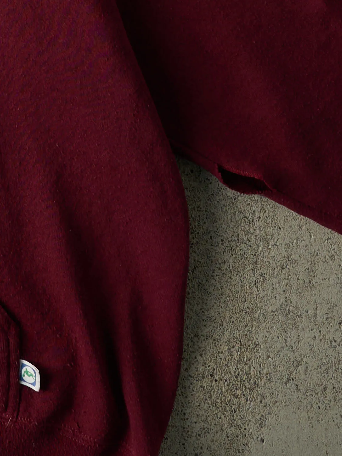 Vintage 90s Burgundy Discus Athletic Blank Hoodie (XL) sold by Rebalance Vintage product image thumbnail 4