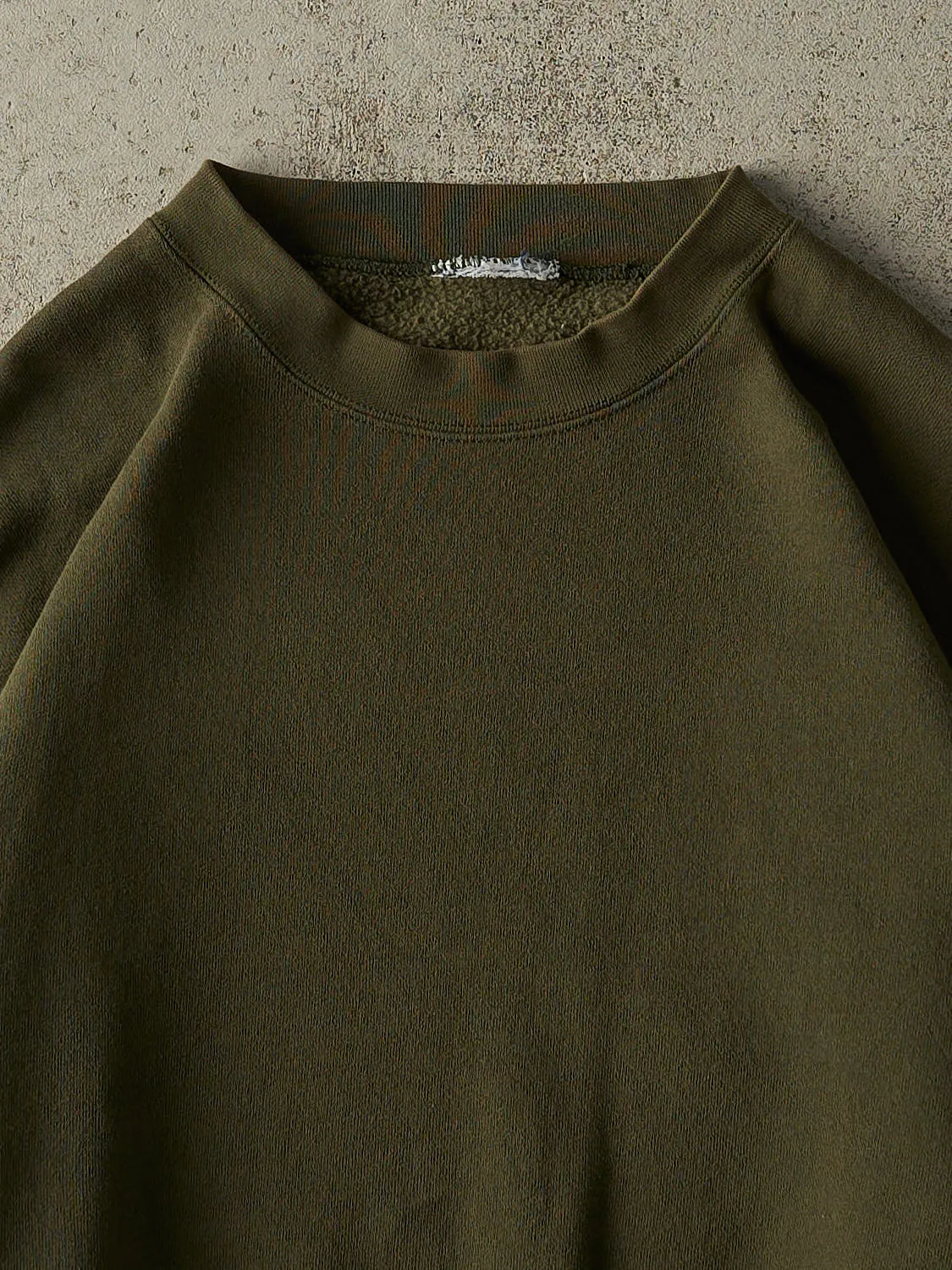 Vintage 90s Green Blank Crewneck (XL) sold by Rebalance Vintage product image thumbnail 2