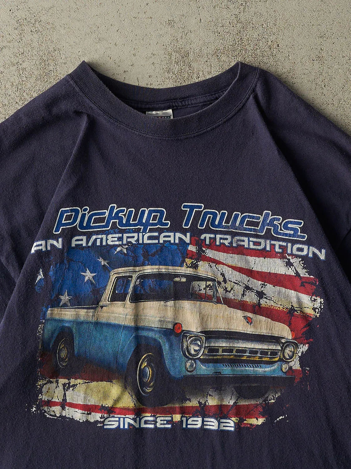 Vintage Y2K Navy Blue Pick Up Trucks Tee (L/XL) sold by Rebalance Vintage product image thumbnail 2