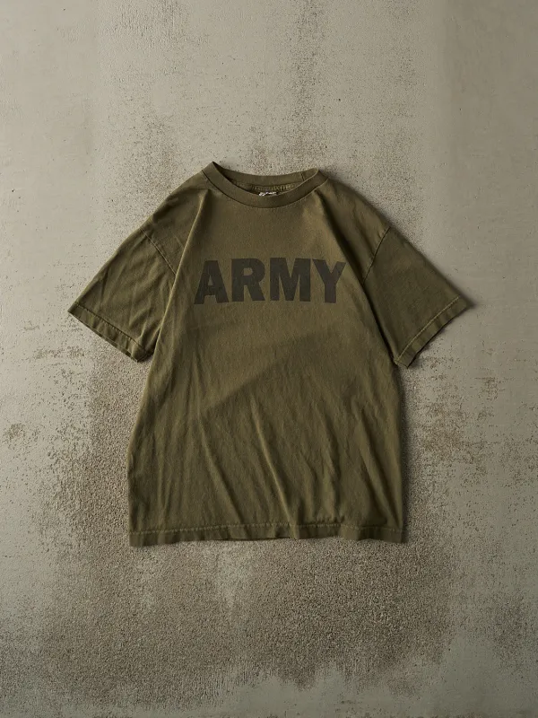 Vintage Y2K Green US Army Tee (M) sold by Rebalance Vintage