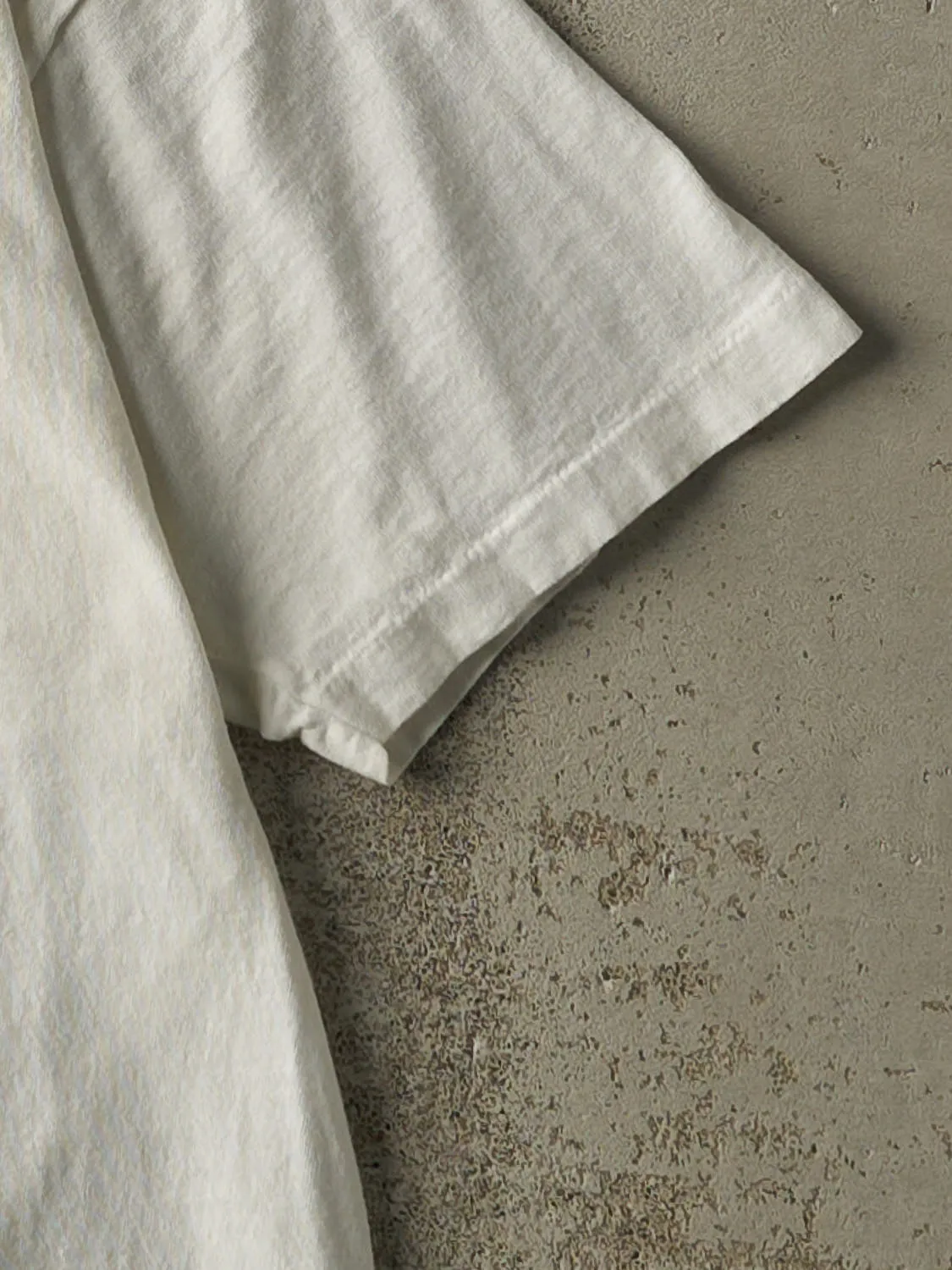 Vintage 90s White Blank Single Stitch Tee (S/M) sold by Rebalance Vintage product image thumbnail 3