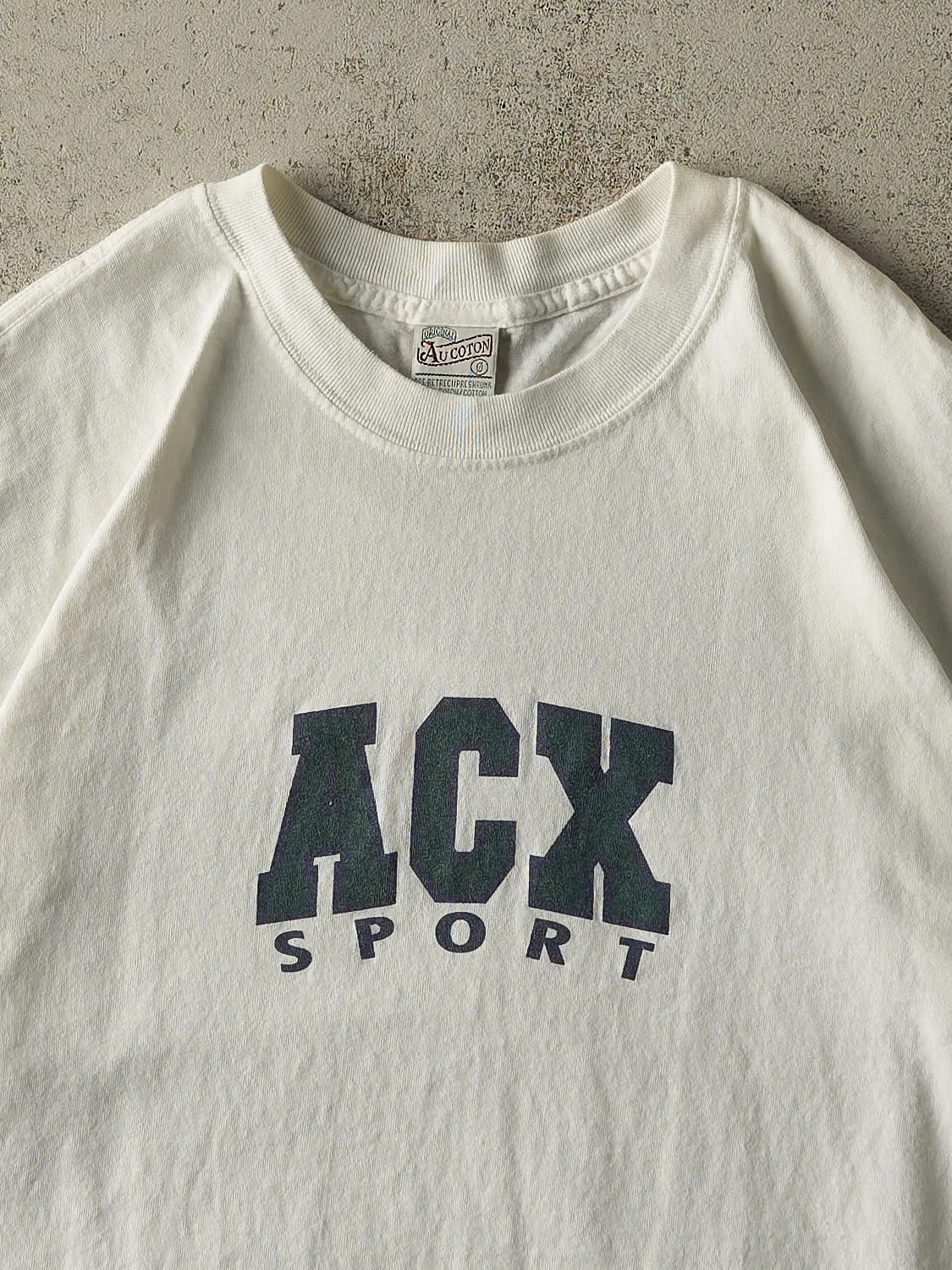 Vintage 90s White ACX Sport Tee (XL) sold by Rebalance Vintage product image thumbnail 2