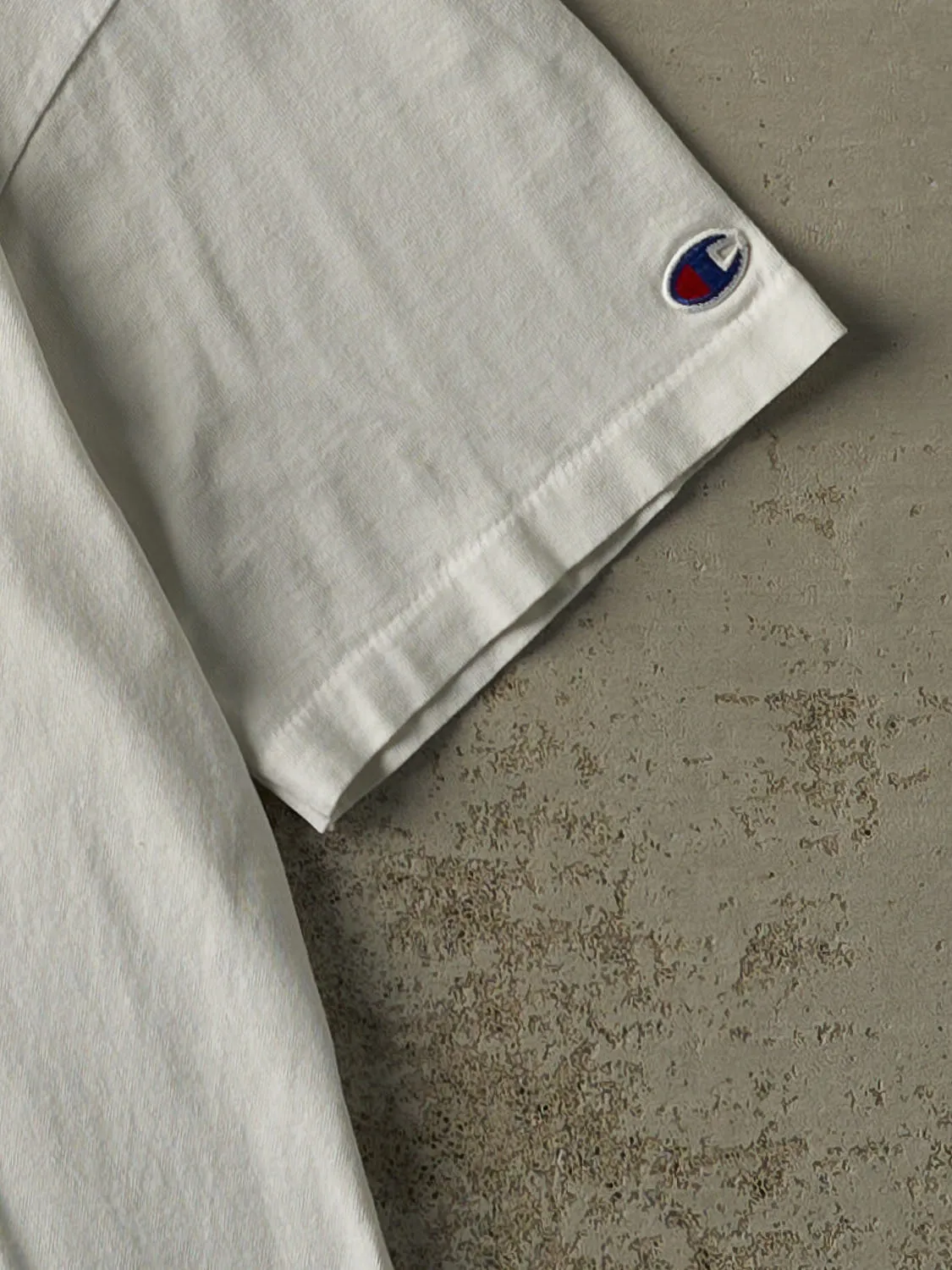 Vintage 90s White University of North Carolina Swimming Single Stitch Tee (L/XL) sold by Rebalance Vintage product image thumbnail 4