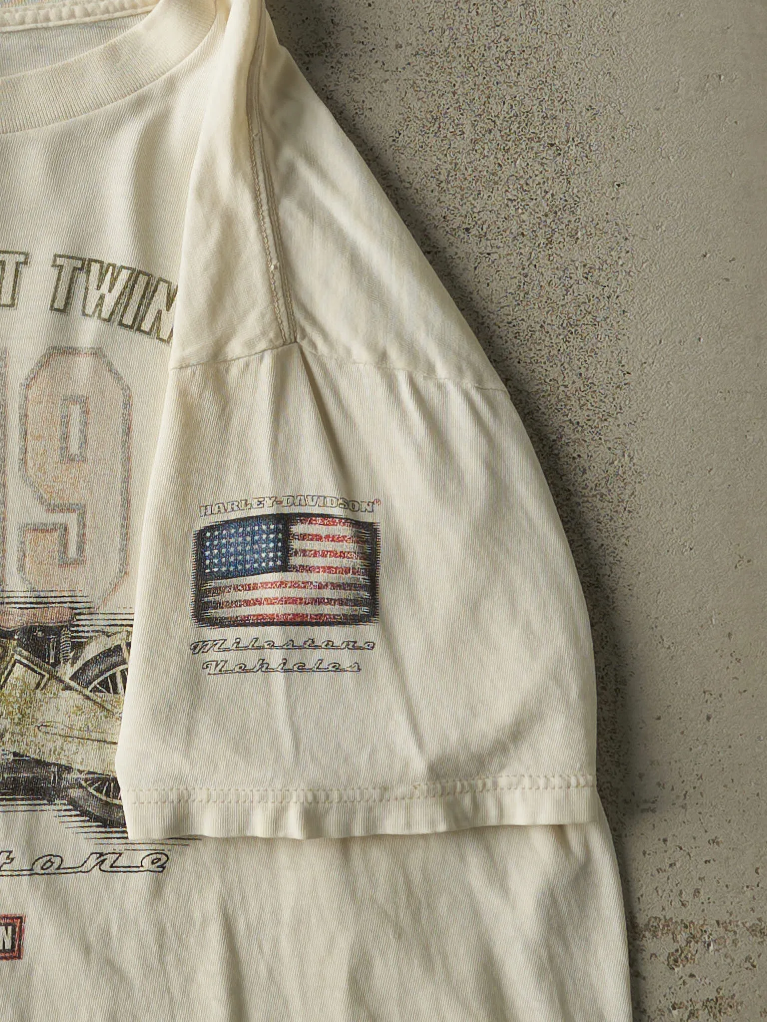 Vintage 00' Beige Los Angeles California Harley Davidson Tee (L/XL) sold by Rebalance Vintage product image thumbnail 4