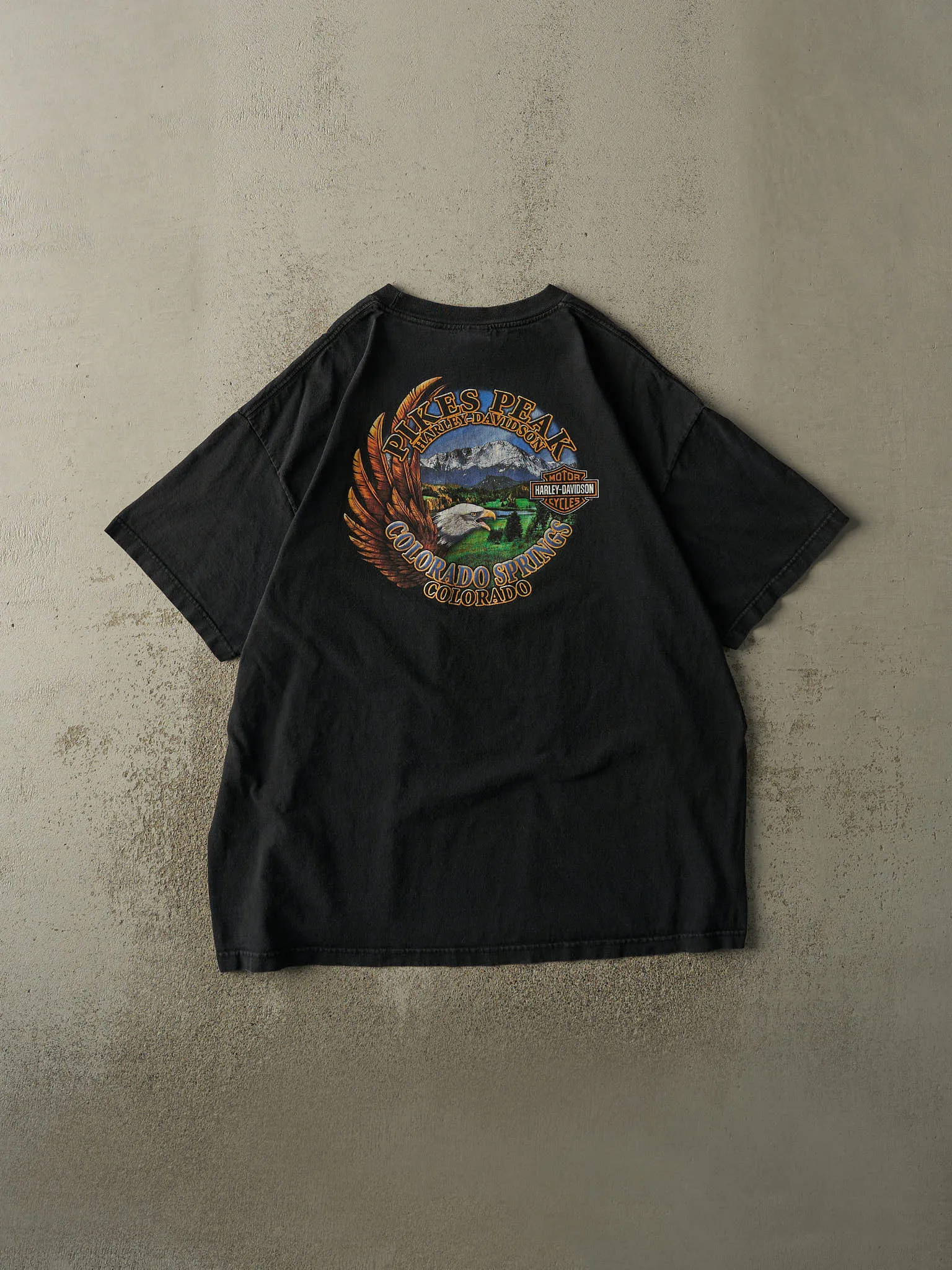 16' Black Colorado Springs Harley Davidson Tee (XXL) sold by Rebalance Vintage product image thumbnail 2