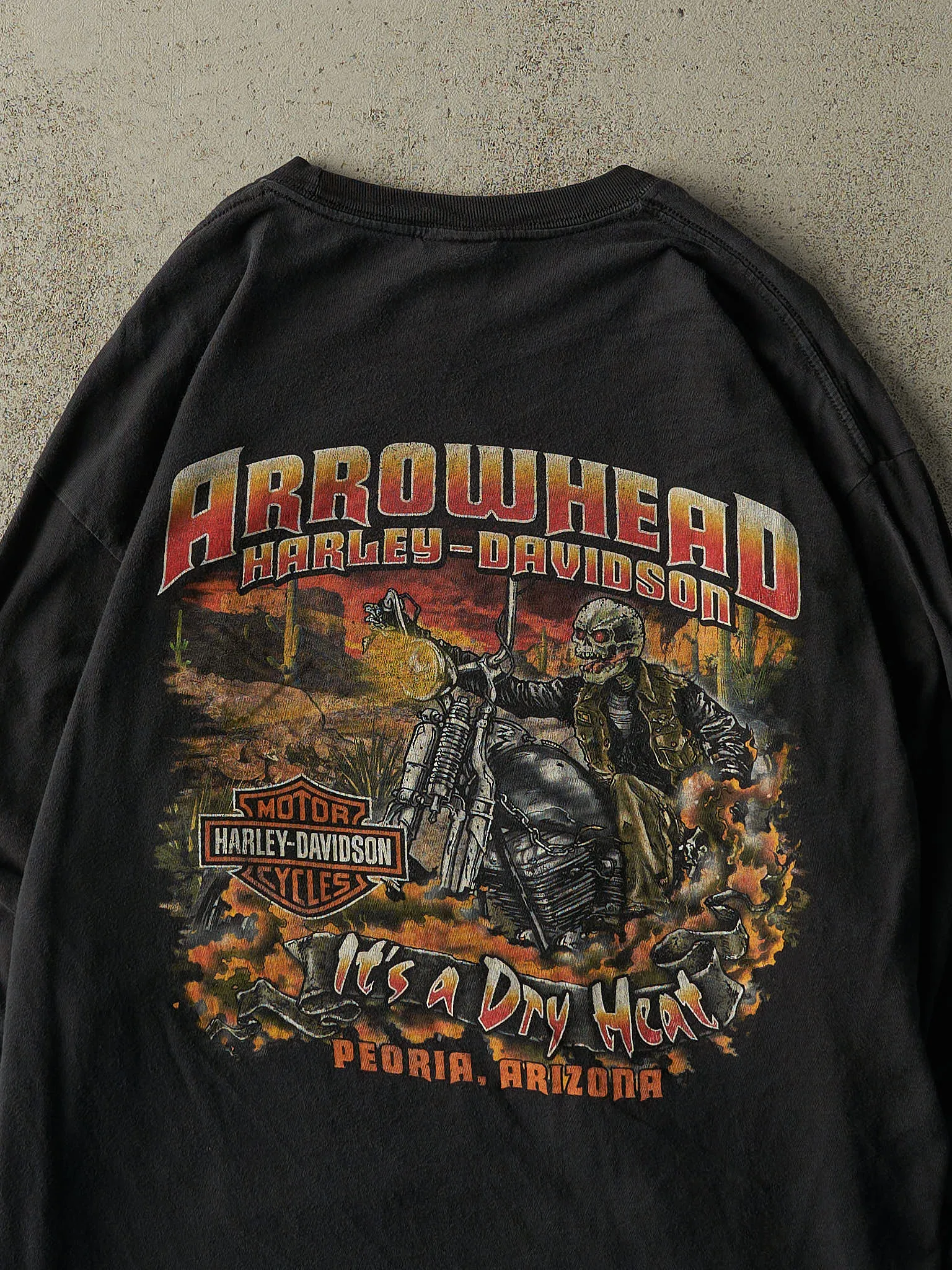 14' Black Peoria Arizona Harley Davidson Long Sleeve (L/XL) sold by Rebalance Vintage product image thumbnail 4