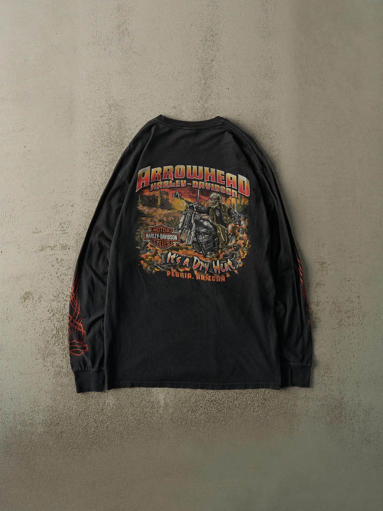 14' Black Peoria Arizona Harley Davidson Long Sleeve (L/XL) sold by Rebalance Vintage product image thumbnail 2