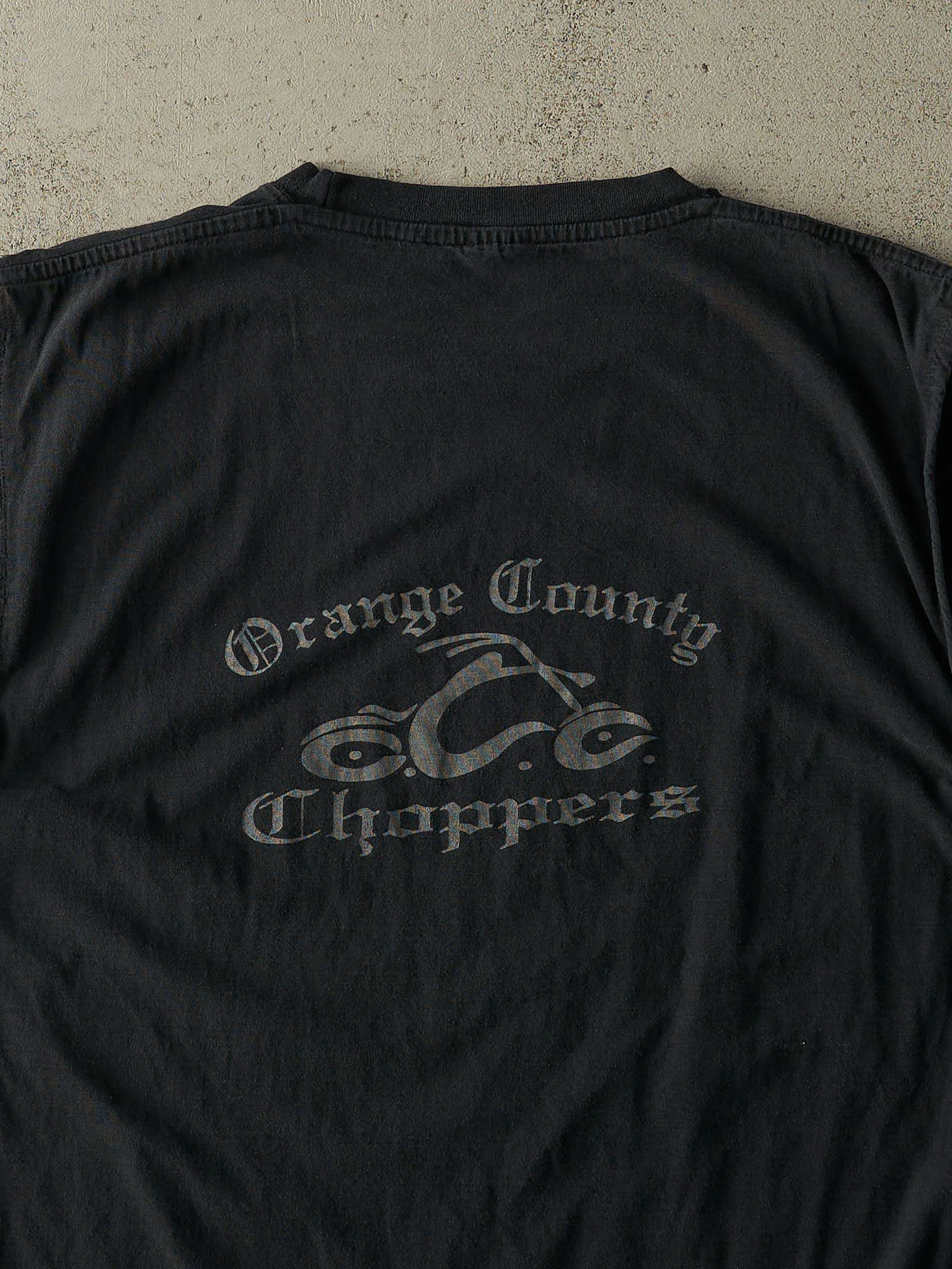 Vintage Y2K Faded Black Orange County Choppers Cut Off Tee (XL) sold by Rebalance Vintage product image thumbnail 4