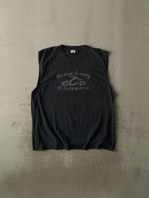 Vintage Y2K Faded Black Orange County Choppers Cut Off Tee (XL) sold by Rebalance Vintage