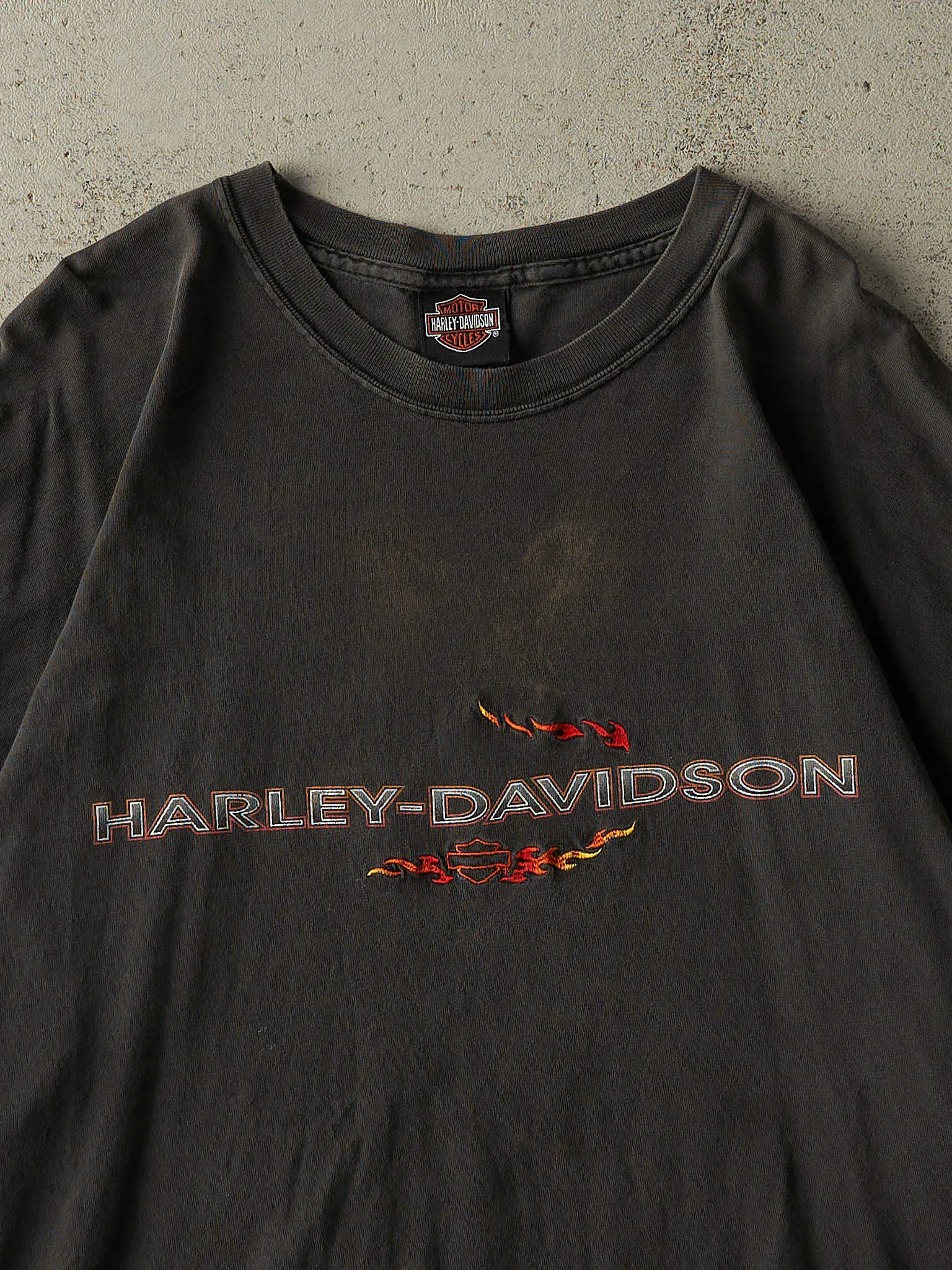 Vintage 01' Faded Black Du Bois, PA Harley Davidson Tee (XL/XXL) sold by Rebalance Vintage product image thumbnail 3