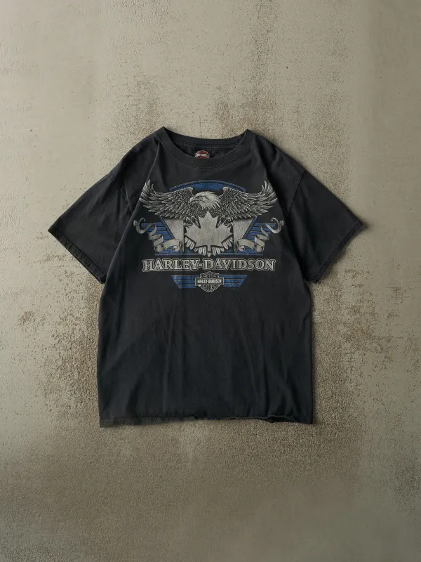 13' Faded Black Oshawa ON Harley Davidson Tee (M) sold by Rebalance Vintage