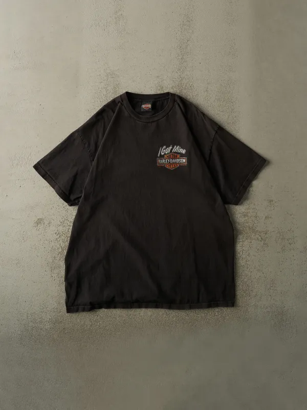 17' Faded Black Waukon, IA Harley Davidson Tee (XXL) sold by Rebalance Vintage