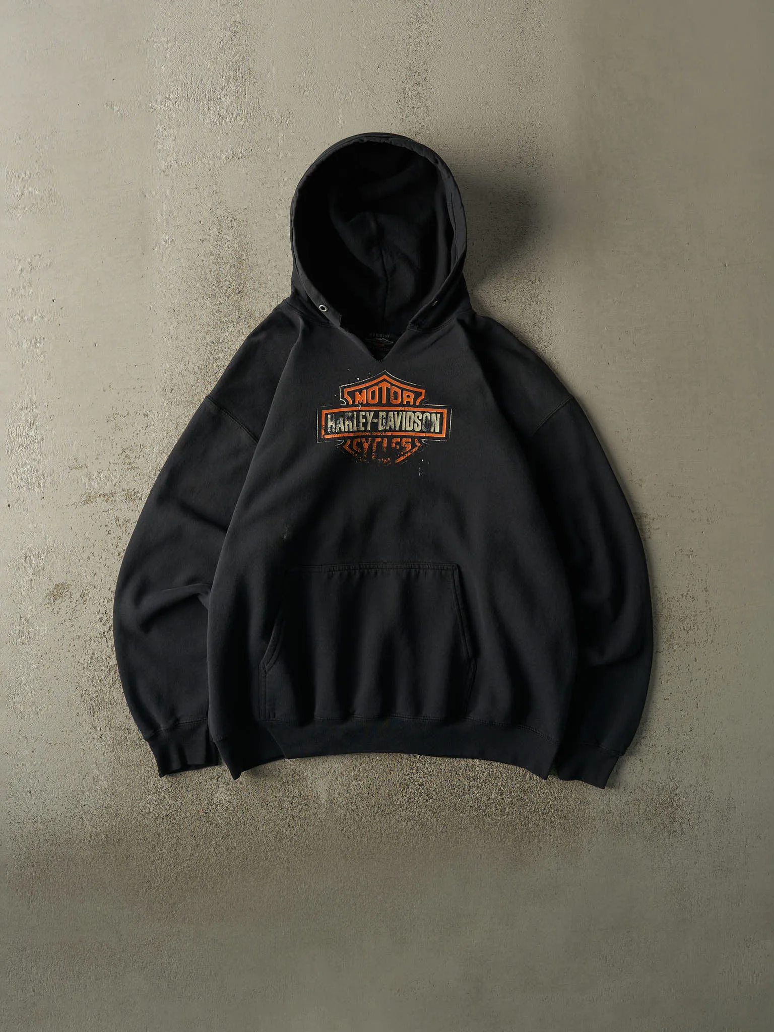 Vintage Y2K Black Harley Davidson Hoodie (L/XL) sold by Rebalance Vintage