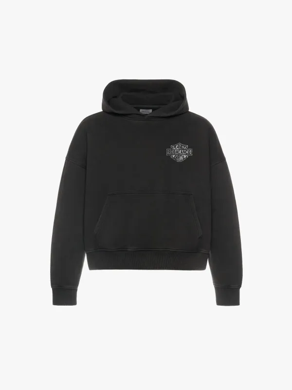 Rebalance the Earth Eagle Hoodie - Jet Black sold by Rebalance Vintage