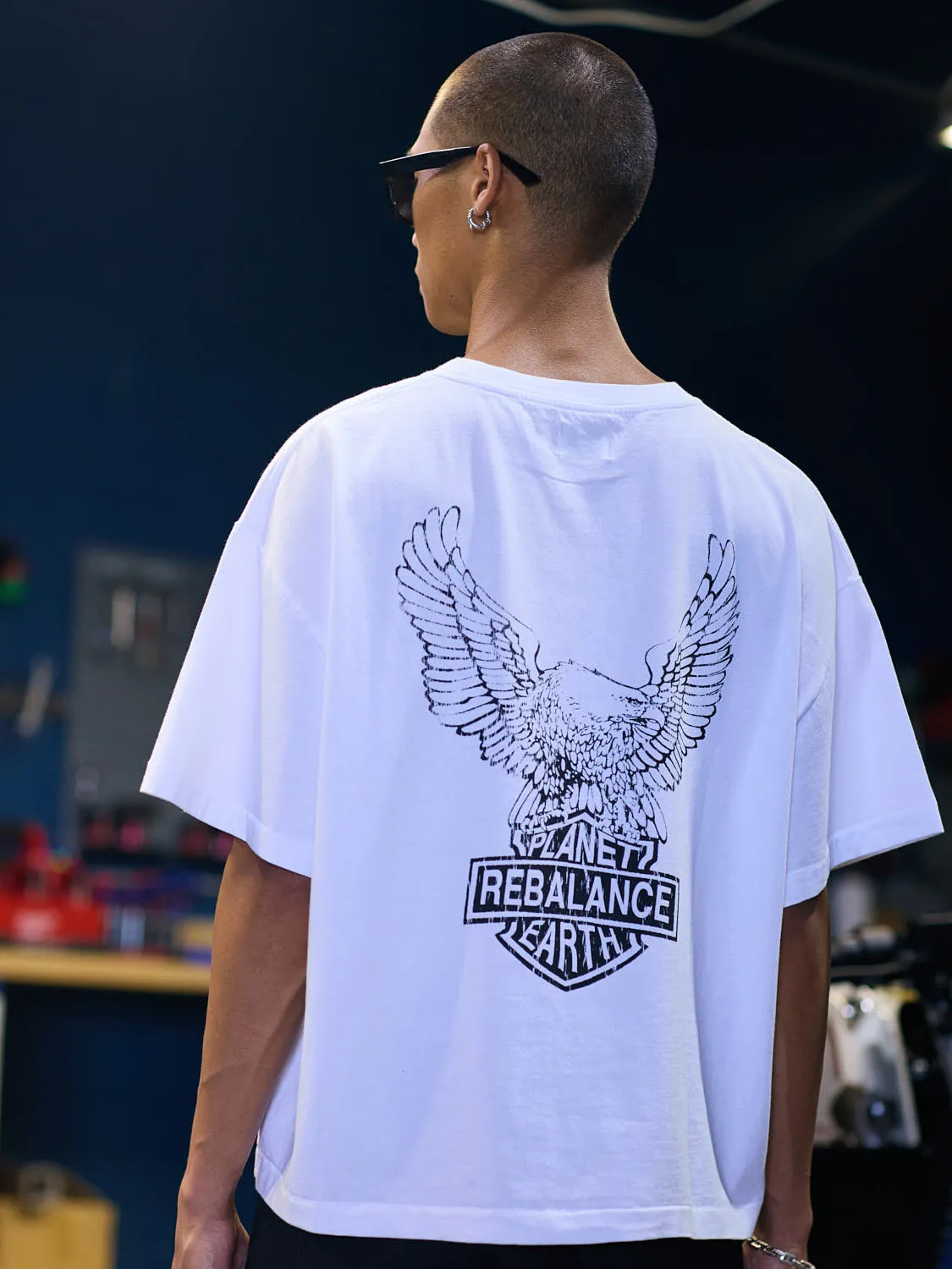 Rebalance the Earth Eagle Tee - White sold by Rebalance Vintage product image thumbnail 5