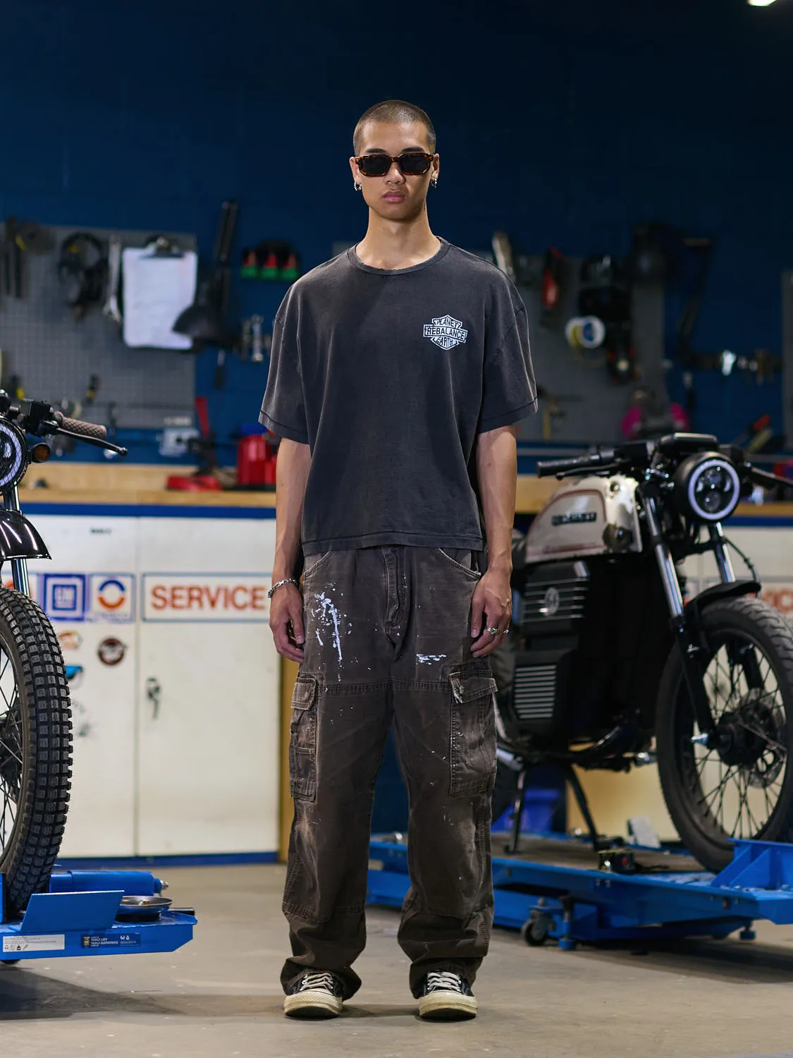 Rebalance the Earth Eagle Tee - Jet Black sold by Rebalance Vintage product image thumbnail 3