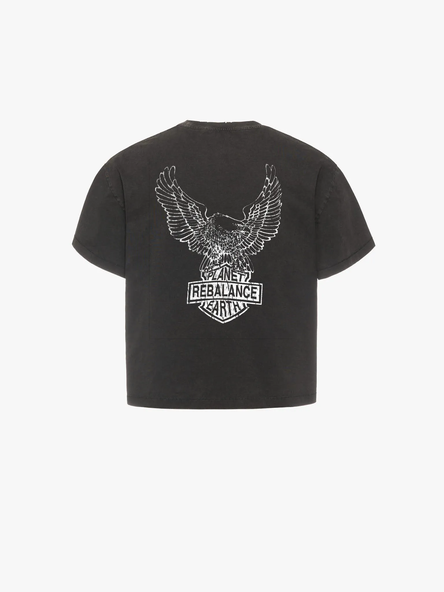 Rebalance the Earth Eagle Tee - Jet Black sold by Rebalance Vintage