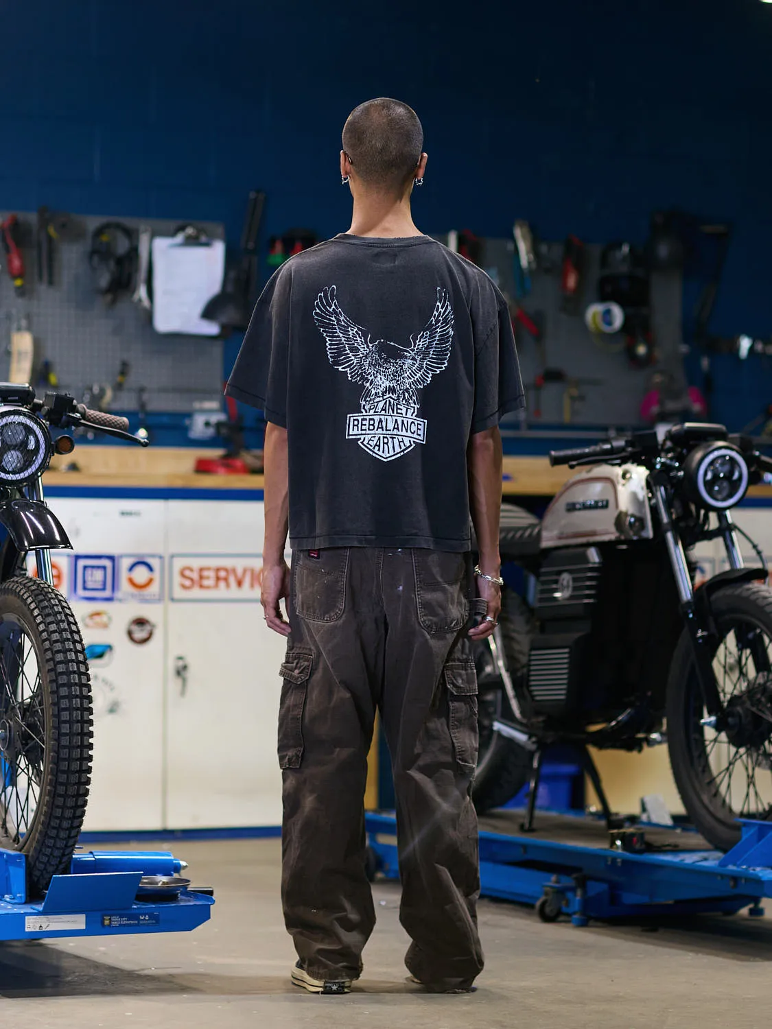 Rebalance the Earth Eagle Tee - Jet Black sold by Rebalance Vintage product image thumbnail 4