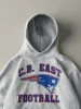 Vintage Y2K Heather Grey C.B. East Football Russell Athletics Hoodie (M) sold by Rebalance Vintage