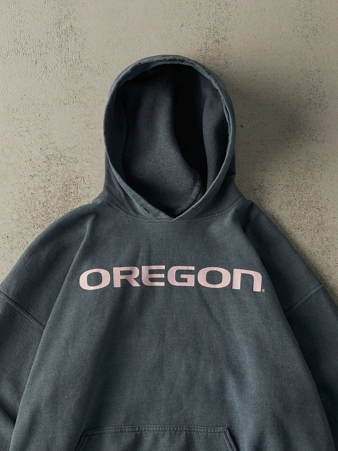 Vintage Y2K Steel Blue University of Oregon Ducks Hoodie (L/XL) sold by Rebalance Vintage product image thumbnail 2