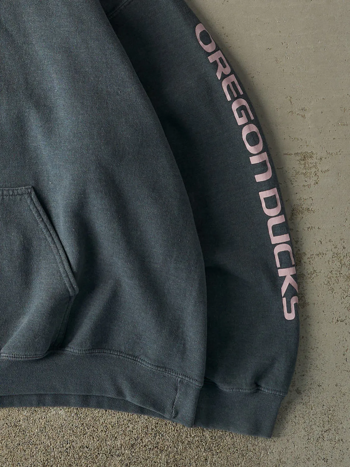 Vintage Y2K Steel Blue University of Oregon Ducks Hoodie (L/XL) sold by Rebalance Vintage product image thumbnail 3