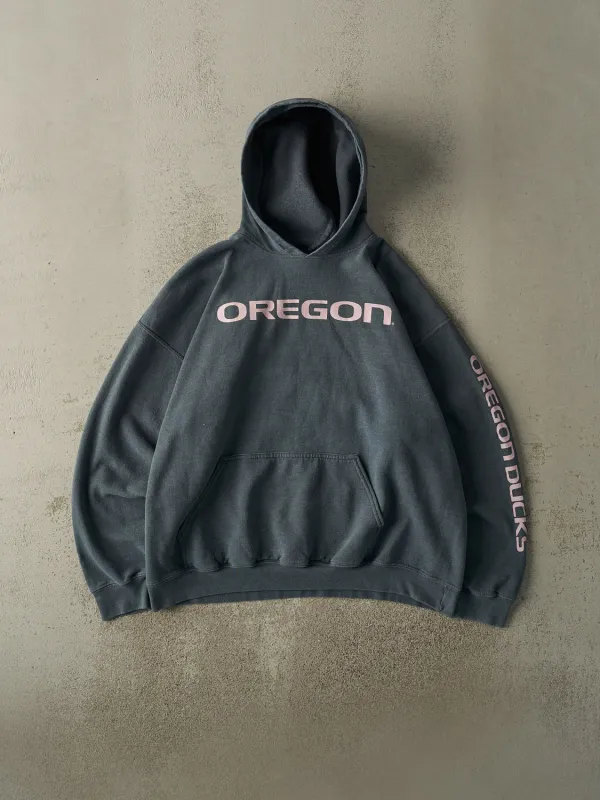 Vintage Y2K Steel Blue University of Oregon Ducks Hoodie (L/XL) sold by Rebalance Vintage