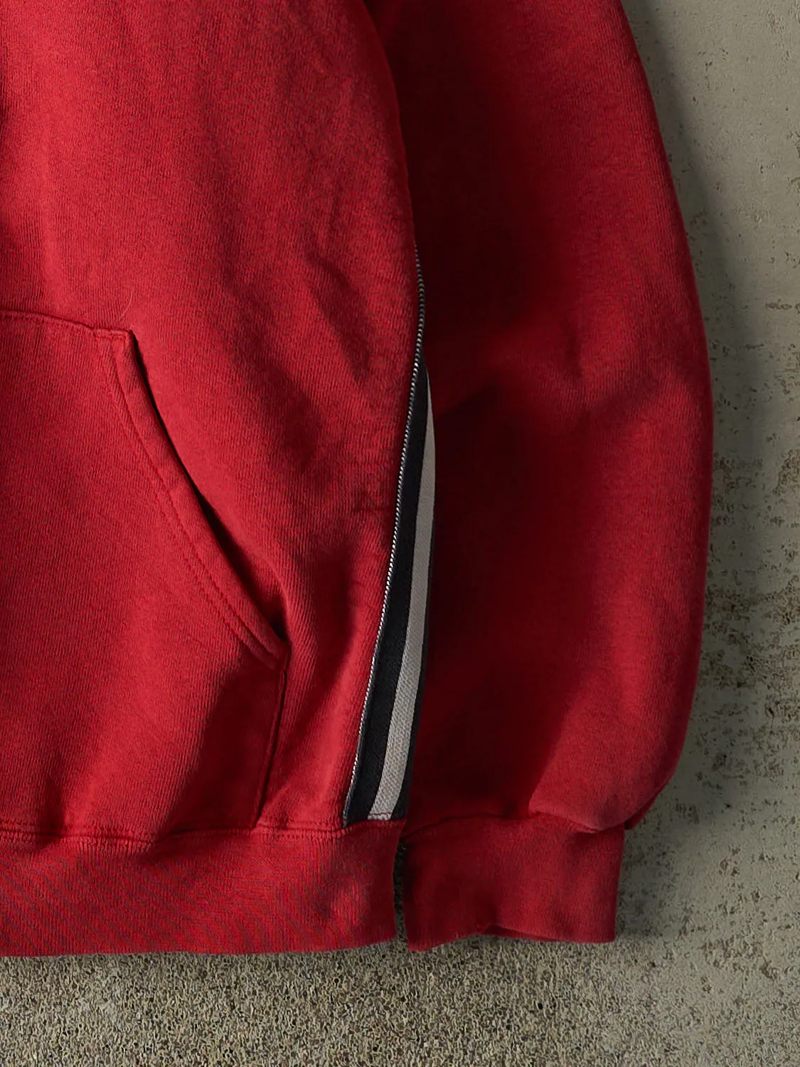 Vintage 90s Red Adidas Embroidered Hoodie (L) sold by Rebalance Vintage product image thumbnail 3