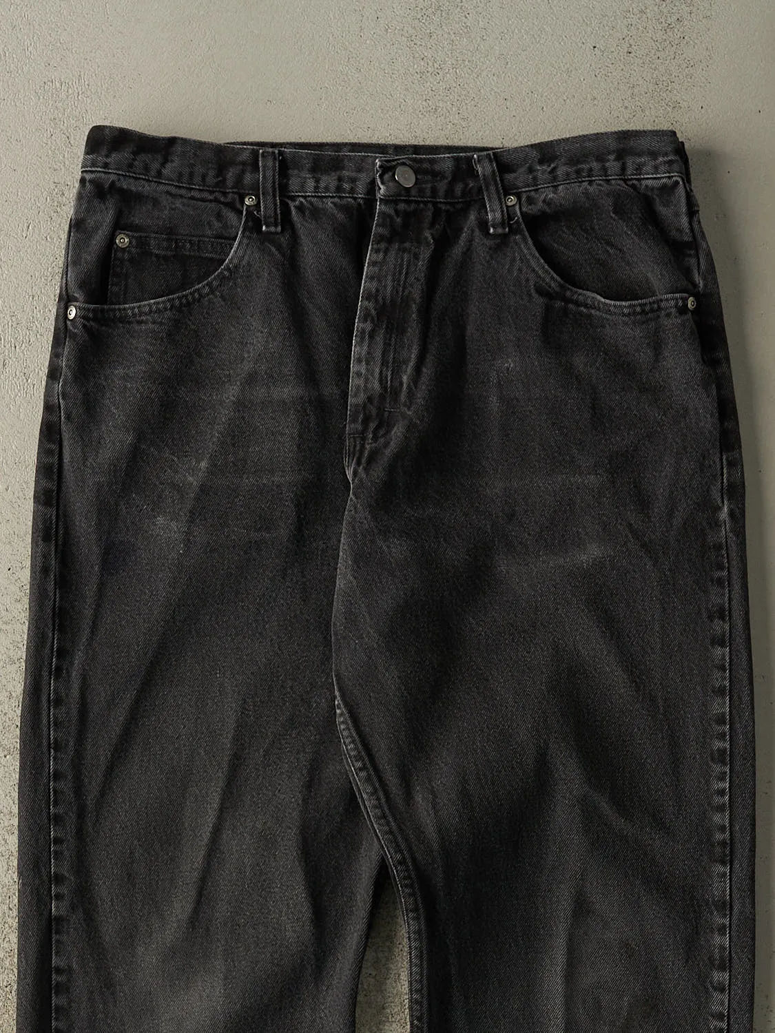 Vintage 90s Faded Black Wrangler Denim Pants (34x31) sold by Rebalance Vintage product image thumbnail 3