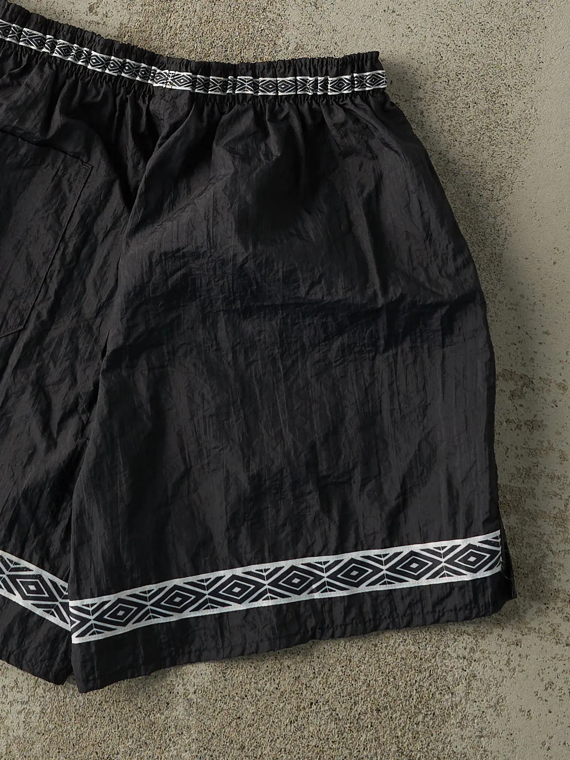 Vintage 90s Black Umbro Nylon Track Shorts (27x6) sold by Rebalance Vintage product image thumbnail 4