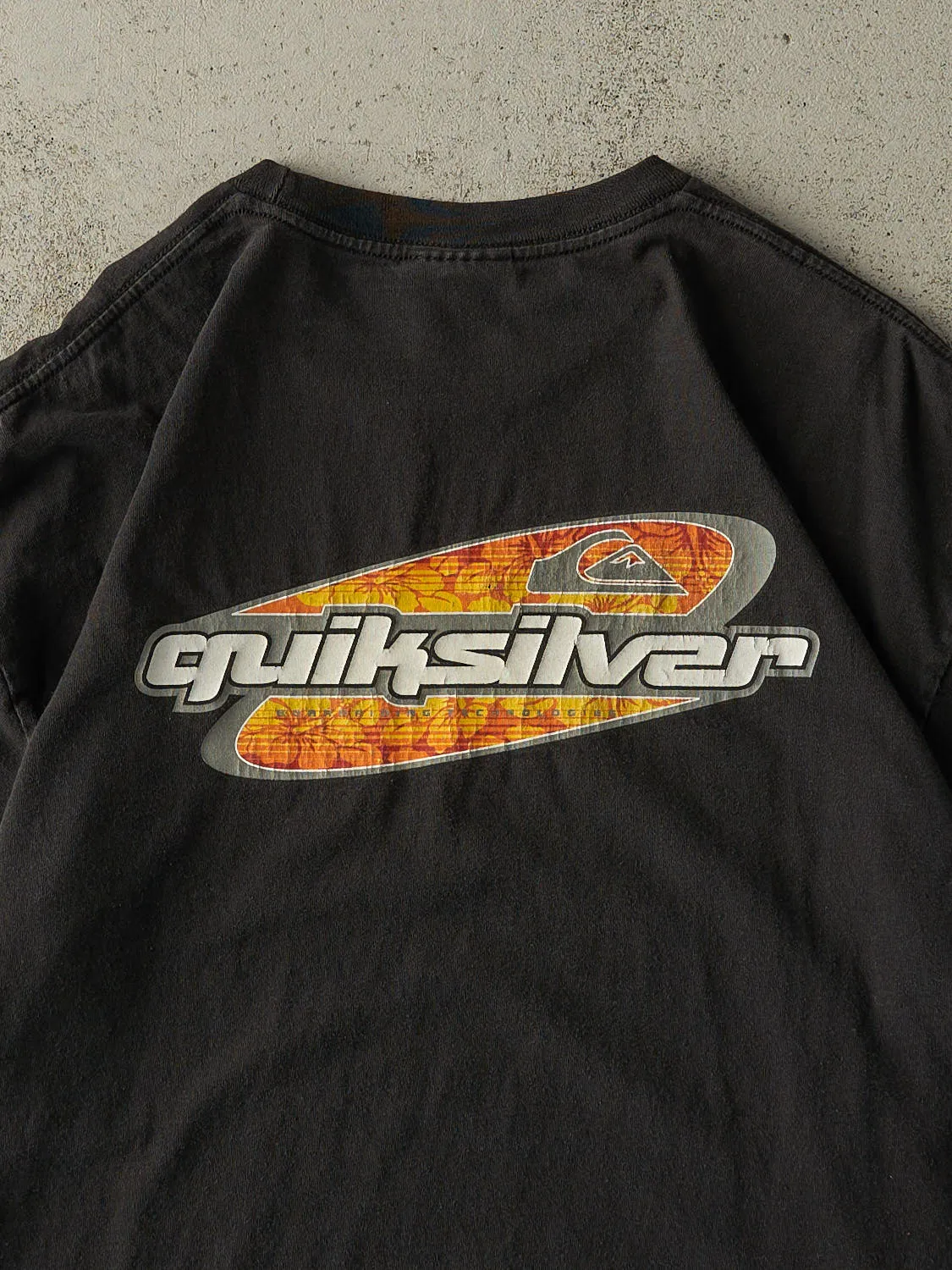 Vintage Y2K Black Quiksilver Tee (L/XL) sold by Rebalance Vintage product image thumbnail 4