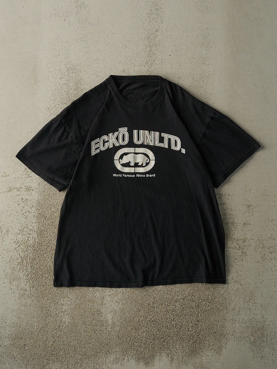 Vintage Y2K Black Ecko Logo Tee (L/XL) sold by Rebalance Vintage