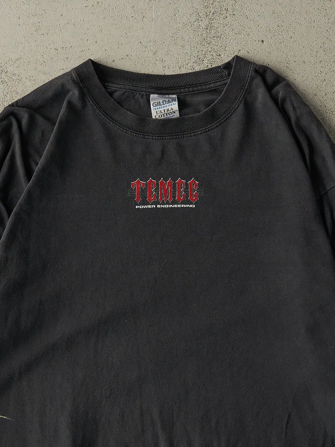 Vintage Y2K Faded Black Temec Power Engineering Long Sleeve (XL) sold by Rebalance Vintage product image thumbnail 3