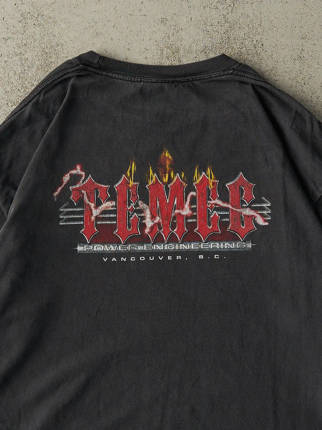 Vintage Y2K Faded Black Temec Power Engineering Long Sleeve (XL) sold by Rebalance Vintage product image thumbnail 5