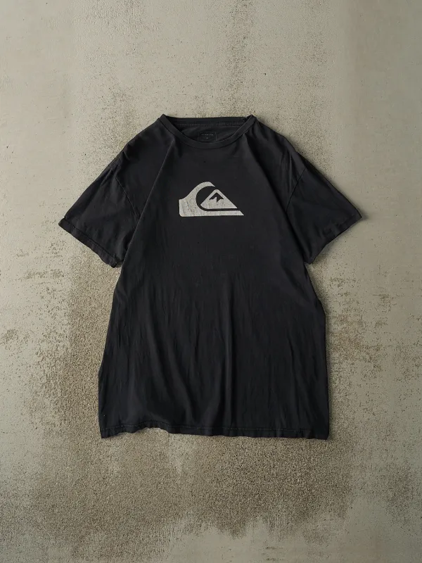 Vintage Y2K Black Quiksilver Logo Tee (L) sold by Rebalance Vintage