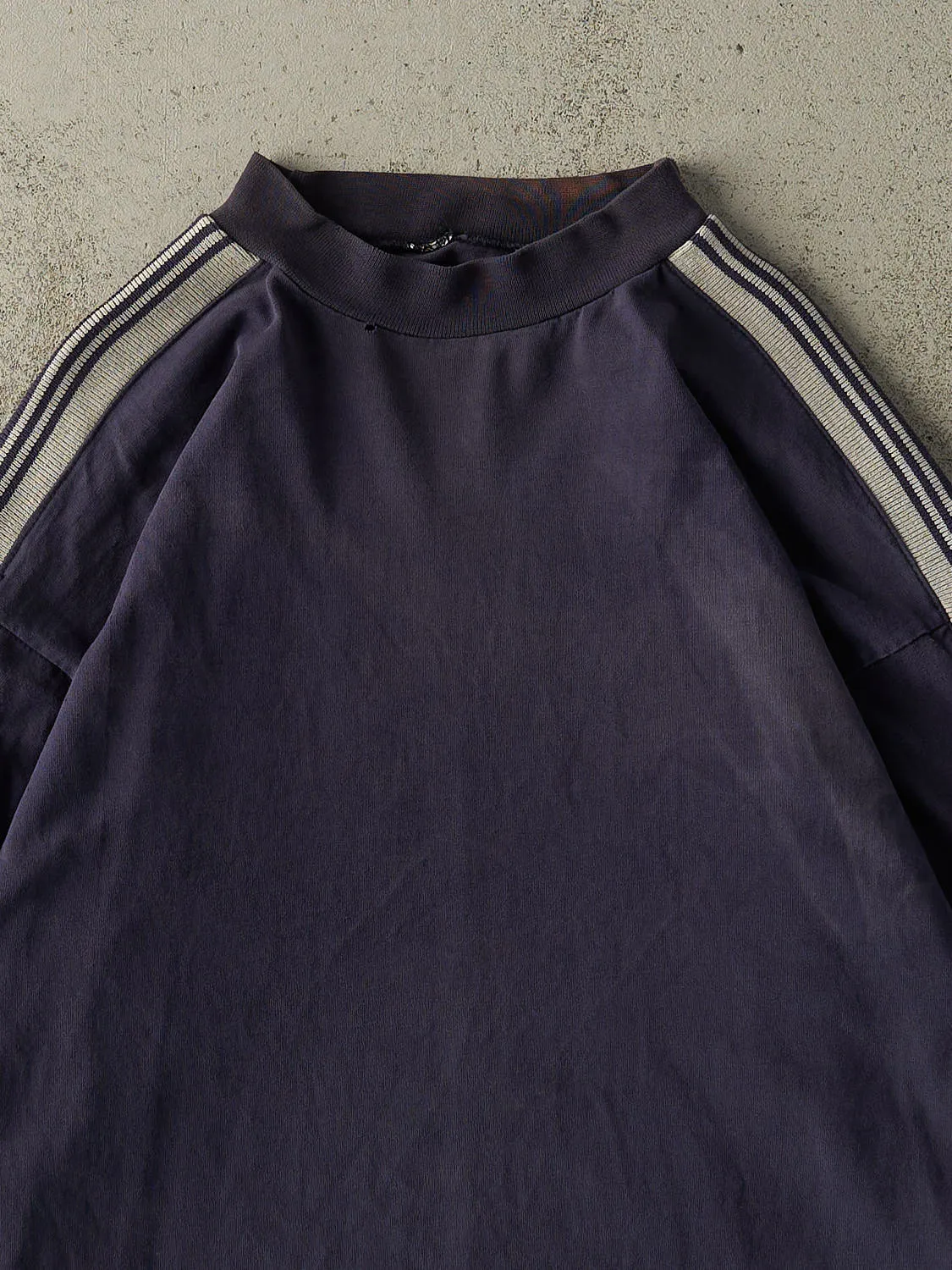 Vintage 90s Sun Faded Navy Striped Long Sleeve (XL) sold by Rebalance Vintage product image thumbnail 2