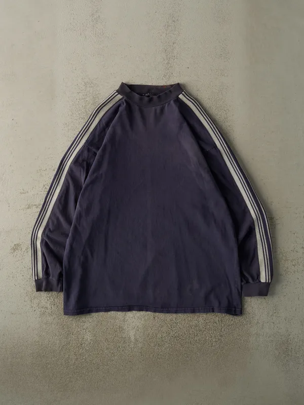 Vintage 90s Sun Faded Navy Striped Long Sleeve (XL) sold by Rebalance Vintage