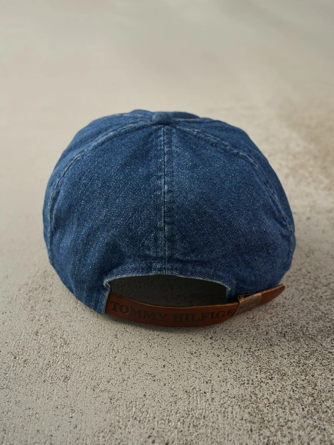 Vintage 90s Mid Wash Tommy Jeans Embroidered Denim Strapback sold by Rebalance Vintage product image thumbnail 3