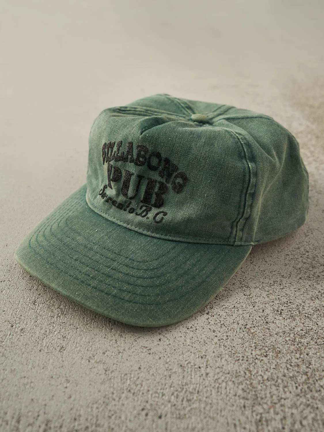Vintage 90s Green Billabong Pub Sorrento B.C Snapback Hat sold by Rebalance Vintage product image thumbnail 2