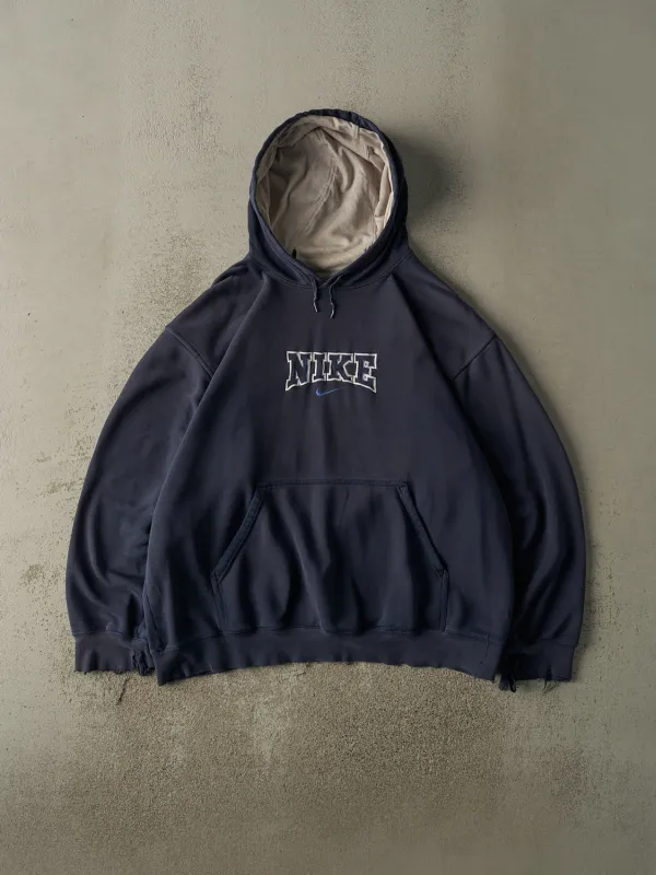 Vintage Y2K Navy Blue Nike Embroidered Logo Hoodie (XL/XXL) sold by Rebalance Vintage