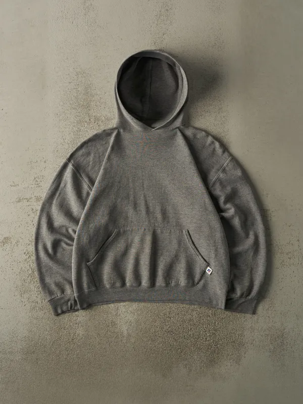 Vintage Y2K Grey Russell Athletic Blank Hoodie (M/L) sold by Rebalance Vintage