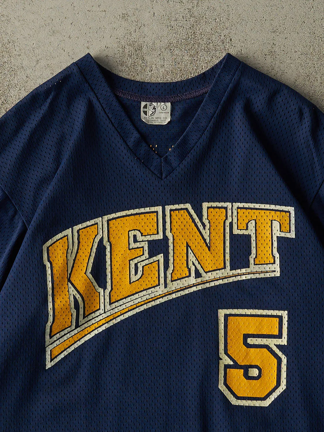Vintage 90s Navy Blue Kent Baseball #5 Richardson Jersey (L) sold by Rebalance Vintage product image thumbnail 4