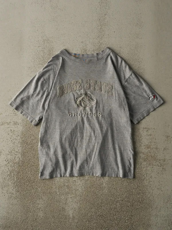 Vintage Y2K Grey Boise State Broncos Tee (S/M) sold by Rebalance Vintage