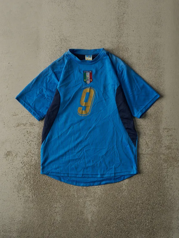Vintage Y2K Blue Italia #9 Luca Toni Soccer Jersey (XS/S) sold by Rebalance Vintage
