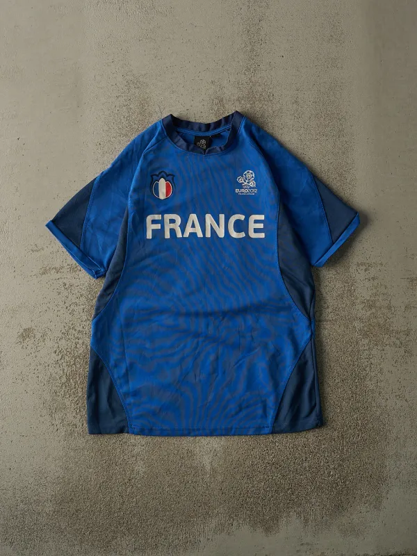 Vintage 12' Blue France #10 Karim Benzema Euro 2012 Soccer Jersey (M/L) sold by Rebalance Vintage