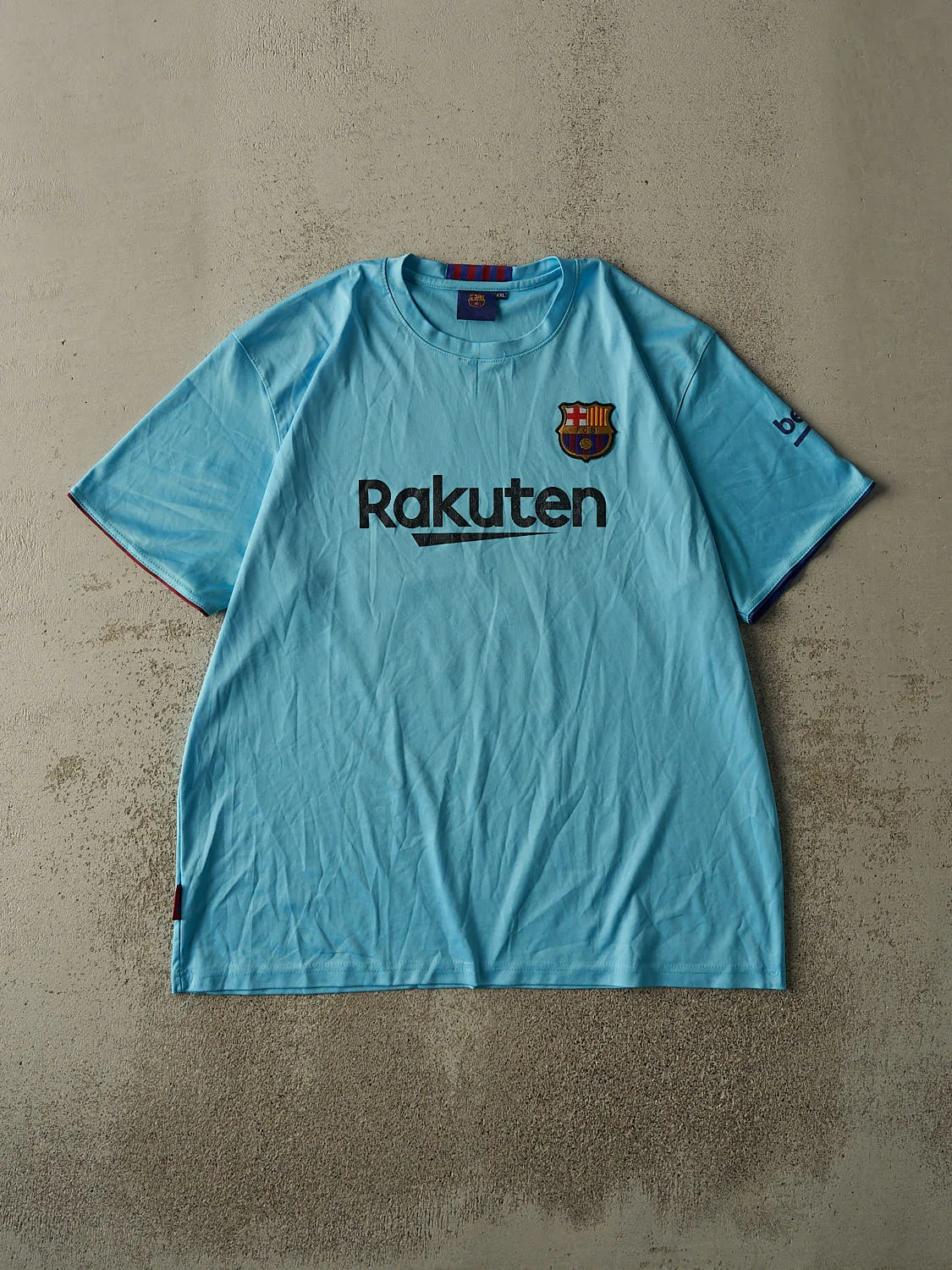 Vintage Y2K Blue FC Barcelona #10 Lionel Messi Soccer Jersey (XL/XXL) sold by Rebalance Vintage