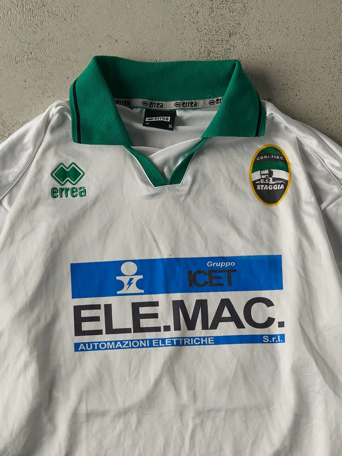 Vintage Y2K White GS Staggia #20 Long Sleeve Soccer Jersey (XL) sold by Rebalance Vintage product image thumbnail 3