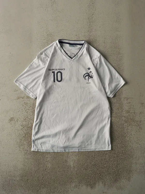 Vintage Y2K White France #10 Soccer Jersey (M/L) sold by Rebalance Vintage