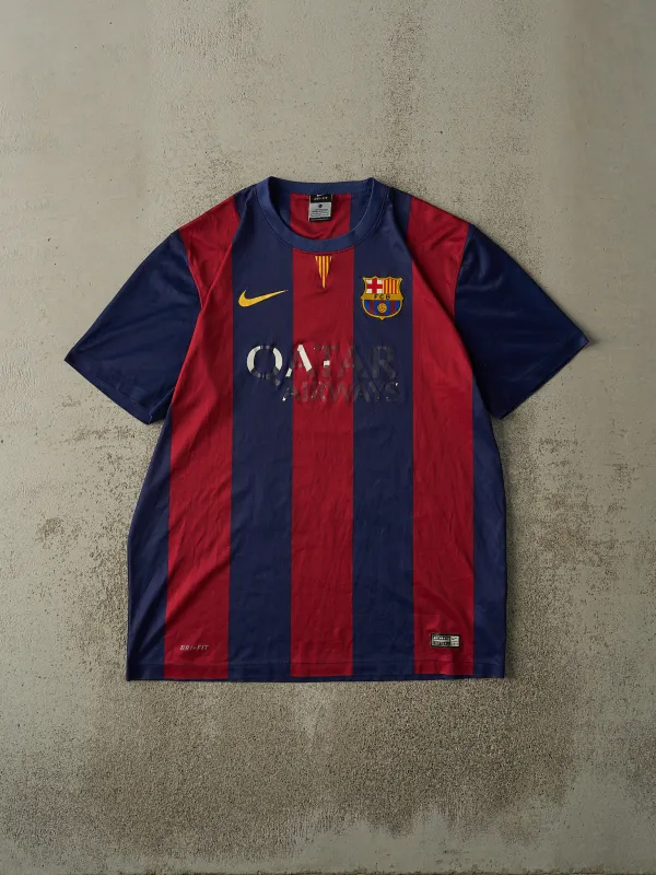 Vintage 14' Navy & Red Nike FC Barcelona Soccer Jersey (L/XL) sold by Rebalance Vintage