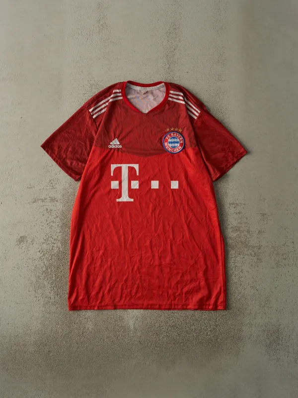 Vintage Y2K Red FC Bayern #10 Jamal Musiala Soccer Jersey (L/XL) sold by Rebalance Vintage